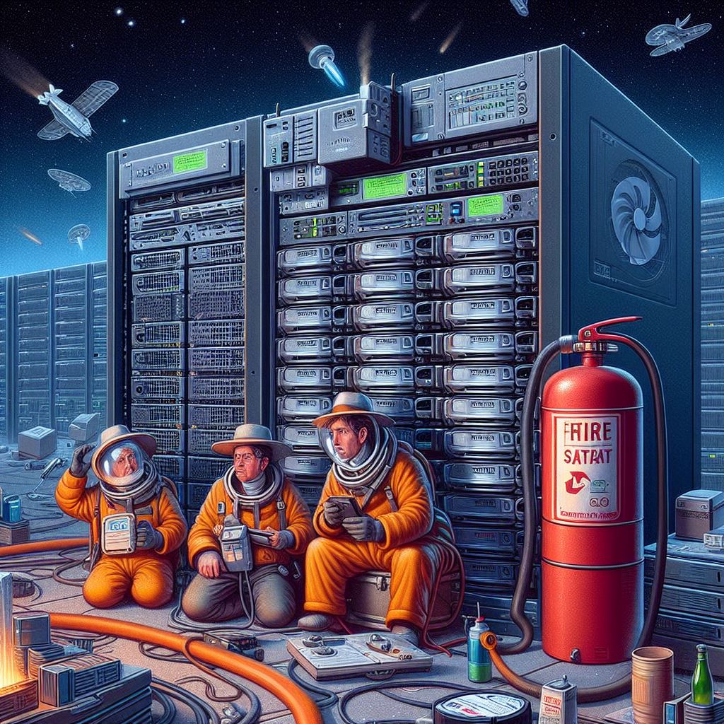 Good morning, this is the Fire Brigade. Just thought you’d like to know your data center’s fire extinguishing system decided to throw a party without you